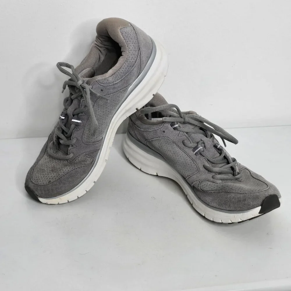 Vionic Womens Size 8.5 Revive 9264 Gray Suede Trainers Athletic Shoes